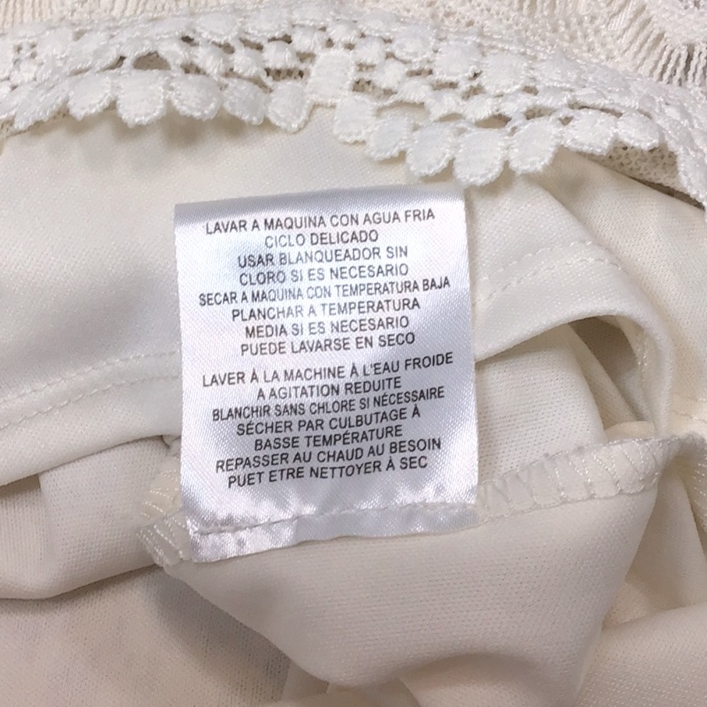 🤍 London Times Cream Lace Bateau Neckline Knee Length Sheath Dress Sz.14 - Picture 7 of 9